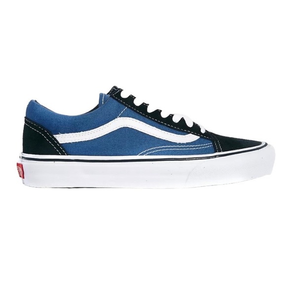Vans Other - VANS Youth Old Skool Blue Black Canvas Sneakers Sz 3